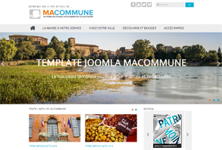 Macommune Joomla template